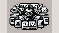 Design a modern rectangle logo for 'SEO Set Biz'. The logo should symbolically range of internet tools - text editing, image editing, calculators, unit conversion, website management, development tools, I